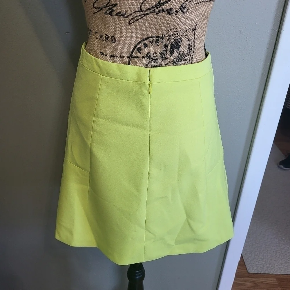 J. Crew Lime Green 03394 Mini Skirt